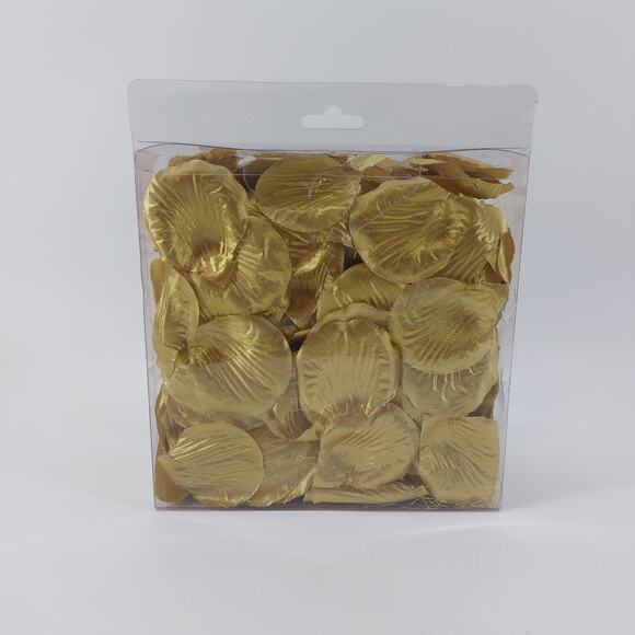 His & Hers Gold Faux Flower Rose Petals Floral 300 Count Wedding Event Party - Picture 3 of 8